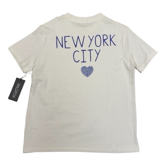 Wildfox NYC Ryan Ex-Boyfriend White Sleeve Tee Size M - Picture 6 of 11